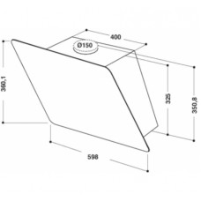 Hota decorativa Whirlpool AKR 037 G BL 60cm